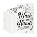 100 Pack Wash Your Hands Disposable Hand Towels for Bathroom Paper Towels for Guests Etiquette Guest Dinner Napkins Decorative Paper Hand Towels for Bathroom Wedding Birthday Anniversary