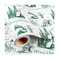 Yarcony Vintage Christmas Wrapping Paper, Christmas Toile Wrapping Paper