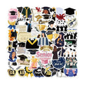Graduation Stickers 2026, College Stickers, 100 Pcs Class of 2026 Stickers for Graduation Decorations, Graduation Party Decorations 2026, Waterproof Vinyl Stickers for Water Bottle, Laptop, Skateboard