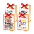 Capoda 24 Pack Teacher Appreciation Gift Bags with Handles, Large Reusable Plastic Party Favor Bags, Classroom Treat & Prize Goody Bag for Back to School, End of Year, Staff Events