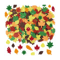 365Pcs Foam Stickers Glitter 3D Fall Leaf Foam Shape Stickers,Fall Leaf