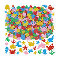 465Pcs Foam Stickers Glitter 3D Sea Animal Foam Shape Stickers,Sea Animal
