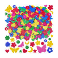 500Pcs Foam Stickers Glitter 3D Spring Foam Shape Stickers,Heart Star Moon