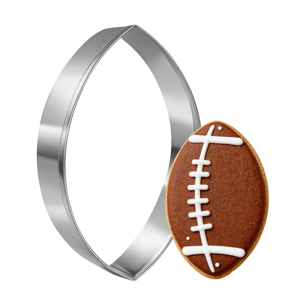 Football Cookie Cutter, Stainless Steel Oval Baking Tool