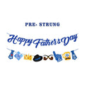 Fathers Day Decorations, Happy Father's Day Banner for Party, Pre-strung Banner for Indoor Outdoor Decor, No DIY Required