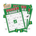 World Cup Bingo Game for 24 Unique Soccer Bingo Cards with 12 Markers & Calling Card, World Cup Party Supplies, Soccer Themed Birthday Party Games,Watch Party Favor