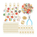 AUGSUN 189Pcs Teacher Keychain Making Kit School DIY Keychain Craft