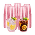 100 Pack 12 oz Pink Plastic Cups, Disposable Cocktail Cups for Party