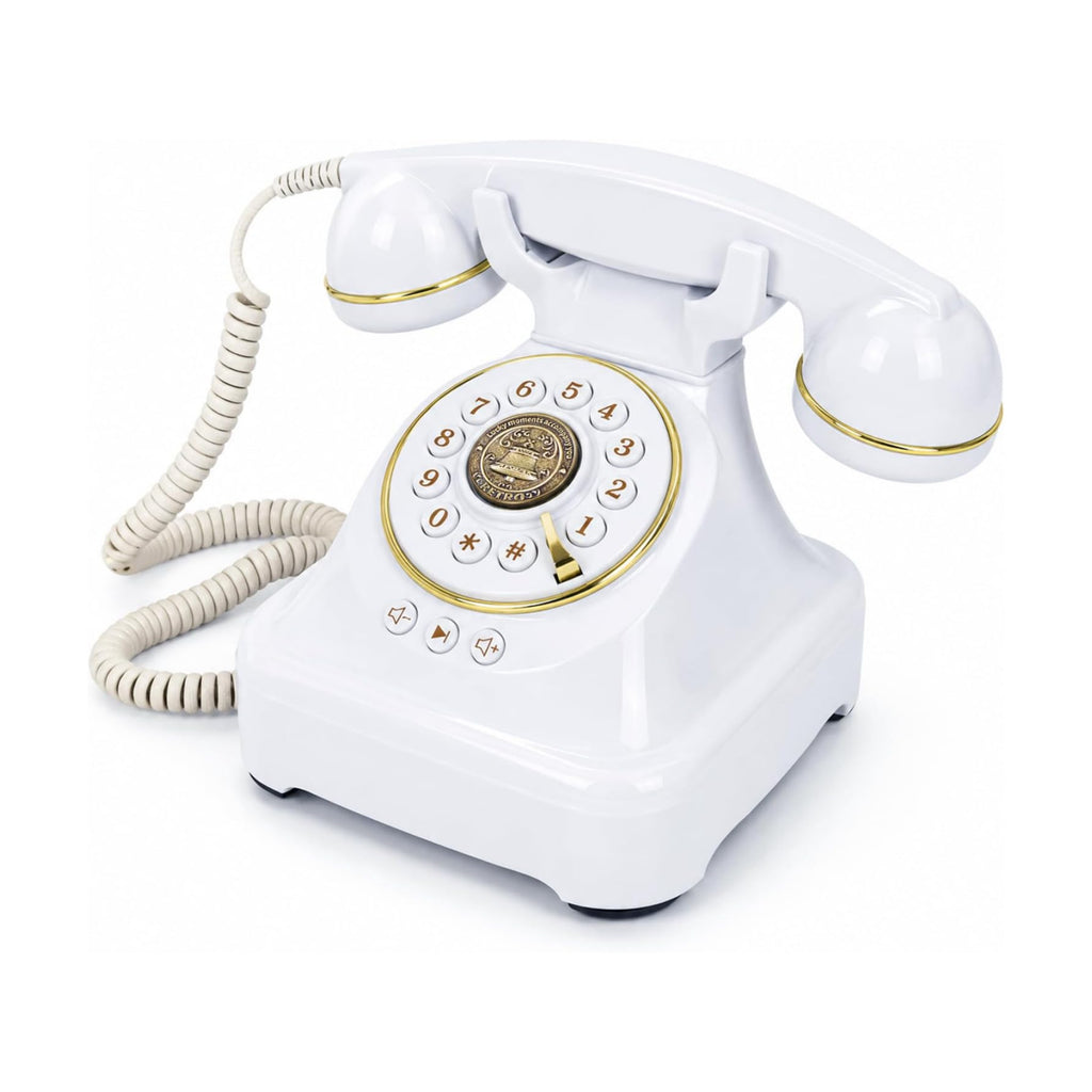 Audio Guest Book Wedding Phone, Retro Audio Phone Guestbook with Clear Voice Recording for Wedding Reception, Bridal Shower, Birthday, Baby Shower, Anniversary, Engagement