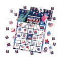 24 Players Independence Day Bingo Game Cards - 4th of July Patriotic Party Activities for Family & Adults, 5x7 Premium Cardstock, American Flag BBQ Decorations, Memorial Day Games with Caller Chips