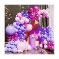 Pink and Purple Balloons, 131pcs Light Pink and Purple Balloons Arch Kit