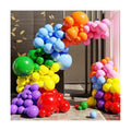 Rainbow Colorful Balloons Arch Kit, 131pcs Party Latex Balloons