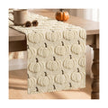Artoid Mode Beige Soft Faux Fur Fall Table Runner 13x60 Inch