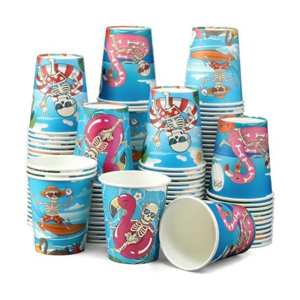 Funtery 100 Pcs Halloween Paper Cups Halloween Party Decorations