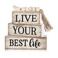 Moucuny 4 Pcs Farmhouse Table Decoration Inspirational Tiered Tray Decor