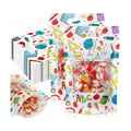 Engrowtic 100 Pcs Back to School Treat Bags Plastic Resealable Gift Bags with Handles First Day of School Goodie Pouches for Students Teacher Classroom Preschool Kindergarten Party Favors Wrapping