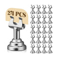24 Pcs Silver Table Number Holder Metal 1.8 in Place Card Holder
