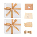 LIFELUM White Magnetic Gift Box for Wedding Presents, 8"x7"x3"
