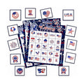 4th of July Bingo Game Cards, 24 Players Patriotic Bingo Cards, Fourth of July Bingos Game for Adults Outdoor Family Friends Student Large Group Activities Independence Day Party Favors Supplies