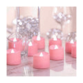 Homemory 50-Pack Pink Flameless Battery Tea Light Candles, 200+ Hours