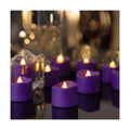 Homemory 50-Pack Purple Flameless Battery Tea Light Candles, 200+ Hours