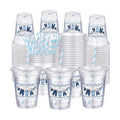 FillTouch 50 Pcs a Blue Jean Baby Is on the Way Cups Bulk Blue Jean Baby Shower Party Decoration Denim Theme Plastic Cups Rustic Cowboy Disposable Tumblers for Birthday Gender Reveal Party Supplies