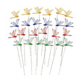 RAINFLOW 24 PCS Dragonfly Garden Stakes - Fake Dragonflies Outdoor Decor