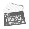 50 PCS Graduation Wishes and Advice Cards 2026, Advice for the Graduate 2026, Graduation Party Supplies for Elementary College Senior High School (Grey.50)