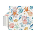 NatNarr 50 Pcs Seashell Napkins, 6.5" Coastal Beach Napkins Decoupage