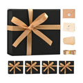 LIFELUM Black Magnetic Gift Box for Birthday Presents, 8"x7"x3"