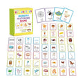 gisgfim 100 PCS Go Together Memory Matching Game Associations Learning Flashcards Educational Vocabulary Sorting Concentration Memory Card for Preschool Ages 3-8 A Fun & Fast Activities Matching Games