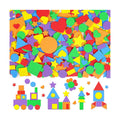 600Pcs Foam Stickers Foam Shape Stickers for Craft Heart Star,Bright Color