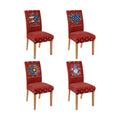 4th of July Chair Covers Set of 4, Independence Day Decorations Stretch Removable Washable Dining Room Red American Flag Patriotic Chair Protector Slipcovers Party Kitchen Home Memorial Day Decor