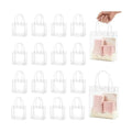 MAQIHAN Clear Gift Bags with Handles - Party Favor Candy Bags Transparent