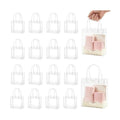 MAQIHAN Clear Gift Bags with Handles - Party Favor Candy Bags Transparent