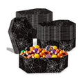 FRIDAY NIGHT 24 PCS Halloween Paper Food Tray Disposable Coffin Bowl