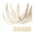 5 Pcs Beige Halloween Gauze Creepy Cloth Fabric Tapestry Decor Decorations