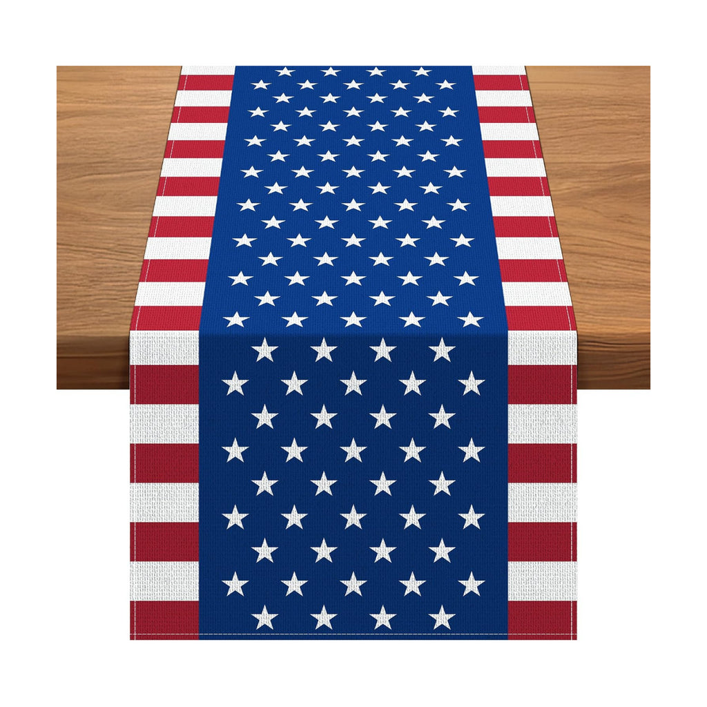 4th of July Table Runner, 14 x 84 Inch 4th of July Decoration for Table