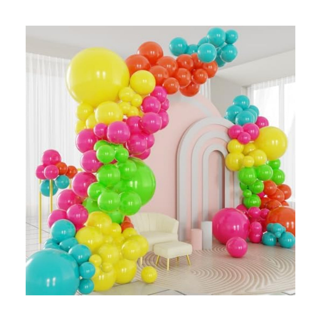 Tropical Balloons Arch Kit, 124pcs Summer Balloons