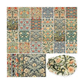 Tenceur 48 Pack 12 Styles William Morris Floral Decoupage Napkins, 13 Inch