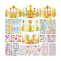 Gold Paper Crowns, Diy Birthday King Crowns Craft to Decorate, Paper Prince Princess Crown Hats for School Classroom