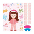 Hooqict Sleepover Slumber Party Games Pin The Blindfold on The Girl for Kids Girls Night Birthday Party Decorations Supplies, Large Pin Tail Games Poster with 27 Stickers