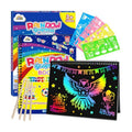ZMLM Scratch Paper Art-Crafts Gift: 2 Pack Rainbow Notebooks Supplies Toys
