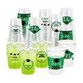 100 Pack 12oz Green Graduation Decorations Cups, Class of 2026 Disposable Plastic Cups, Sturdy & Durable Tableware for High School College Grad Party Decorations Supplies
