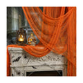 400" x 70" Halloween Orange Creepy Cloth, Fine Mesh Spooky Gauze Cloth