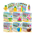 Summer Stickers, Make a Face Sticker, Hawaii Luau DIY Craft Activities