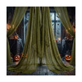 200" x 85" Halloween Dark Green Creepy Cloth, Scary Spooky Fabric Gauze