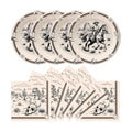 50Pcs Cowboy Plates and Napkins Supplies, Disposable Western Theme Paper Plates Napkins Wild West First Rodeo Tableware Set for Birthday Bachelorette Party Decorations (Cowboy)