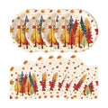 50Pcs Fall Plates and Napkins Party Supplies, Disposable Autumn Tree Paper Plates Napkins Tableware Set for Thanksgiving Theme Harvest Friendsgiving Party Decorations