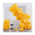 PartyWoo Orange fall Latex Helium Balloons 140pcs Different Sizes